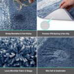 Vaukki Luxury Soft Bathroom Rugs Set of 2, Non Slip Washable Plush Bath Floor Ma... - Image 5