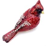Luxury Red Cardinal Bird Gifts Jewelry Trinket Boxes Hinged.Decorative Keepsake ... - Image 3