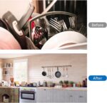 ROTHLEY 39.4 Inch Stainless Steel Wall Mounted Hanging Pot and Pan Rack with Adj... - Image 7
