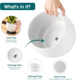 vancasso 3-Pack Ceramic Plant Pots, 3.7/4.8/6.2 Inch Indoor Planters with Saucer... - Image 4