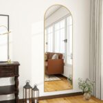 OGCAU Floor Mirror Full Length, 56"x20" Arched-Top Full Body Mirror, Hanging or ... - Image 3
