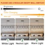 ORANOOR Modern LED Pendant Lights, Dimmable 47in Linear Globe LED Chandelier Lig... - Image 4