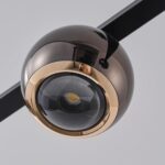 ORANOOR Modern LED Pendant Lights, Dimmable 47in Linear Globe LED Chandelier Lig... - Image 6