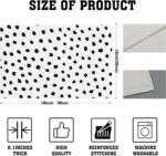 Abstract Black Dots Placemats Set of 4, Placemats for Dining Table,Heat Resistan... - Image 3