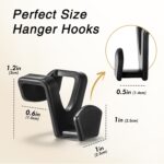 HOUSE DAY Space Saving Hanger Hooks 60 Pack, Black Clothes Hanger Connector Hook... - Image 7