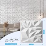 Art3d 33-Pack 3D Wall Panels for Interior Wall Decor, Modern Diamond Textured Ac... - Image 5