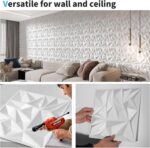 Art3d 33-Pack 3D Wall Panels for Interior Wall Decor, Modern Diamond Textured Ac... - Image 6