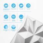 Art3d 33-Pack 3D Wall Panels for Interior Wall Decor, Modern Diamond Textured Ac... - Image 7