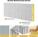 Custom Bay Window Sill Seat Cushion Weaving Texture Chenille Customized Bench Se... - Image 4