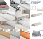 Custom Bay Window Sill Seat Cushion Weaving Texture Chenille Customized Bench Se... - Image 8