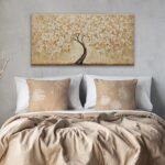 TAIJXAGSG Botanical Wall Art Gold Tree Flower Abstract Wall Decor Modern Canvas ... - Image 5