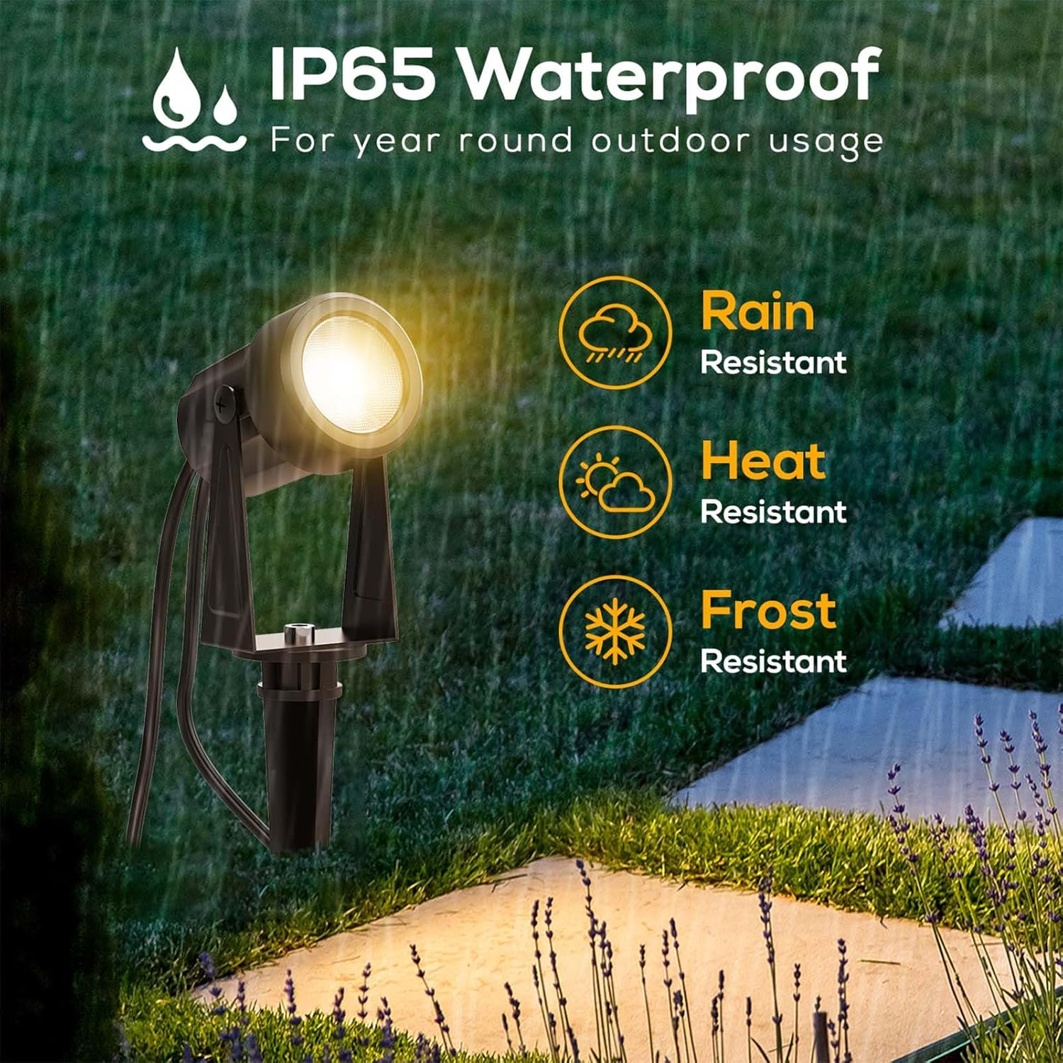 Banord Outdoor Landscape Lighting, 6 Pack Outdoor Spot Lights, Low Voltage LED L... - Image 5