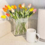 CYS EXCEL Glass Book Vase (H:8" Open:7"x2") Round Edge Oval Flower Vase Rectangu... - Image 4
