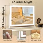 FENNIO Vanity Mirror with Lights 13'' x 17'' Makeup Mirror with Lights,Vanity Mi... - Image 8