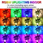 FZWLE Christmas Spot Lights Indoor, 5W RGBW Uplighting 16 Color Changing Up Ligh... - Image 4