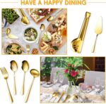 Patelai Serving Utensils Set Include Stainless Steel Large Spoons Slotted Spoons... - Image 6