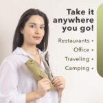 GREENZLA 2-Pack Bamboo Utensils Set - Bonus Pair of Bamboo Toothbrushes - Straw,... - Image 3