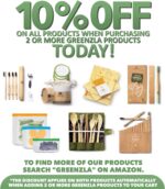 GREENZLA 2-Pack Bamboo Utensils Set - Bonus Pair of Bamboo Toothbrushes - Straw,... - Image 5