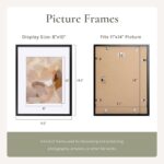 SYNTRIFIC 11x14 Black Picture Frames Set of 6, Photo Frame 8x10 with Mat or 11x1... - Image 3