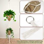 RAINFLOW Macrame Plant Hanger - 5 PCS Hanging Planters for Indoor Plants Outdoor... - Image 4