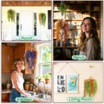 RAINFLOW Macrame Plant Hanger - 5 PCS Hanging Planters for Indoor Plants Outdoor... - Image 7