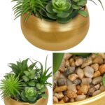 Hollyone Fake Plants Artificial Succulents in Pots Faux Succulent Arrangement Po... - Image 4