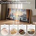 imjiayu Extra Large Wall Art, Sunset Wall Art, Landscape Art Wall Decor, Venice ... - Image 4