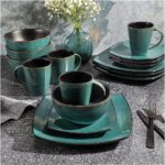 Gibson Elite Soho Lounge 16 Piece Dinnerware Set, Teal - Image 5