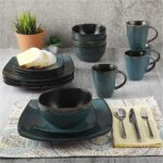 Gibson Elite Soho Lounge 16 Piece Dinnerware Set, Teal - Image 7