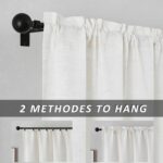 Light Filtering Curtains 84 Inch Length 2 Panels Set Sheer Privacy Curtains for ... - Image 9