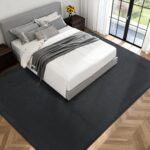 Large Area Rugs for Bedroom Living Room - 4x6 Feet Ultra Soft Dark Grey Rug Thic... - Image 3