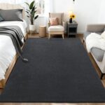 Large Area Rugs for Bedroom Living Room - 4x6 Feet Ultra Soft Dark Grey Rug Thic... - Image 6
