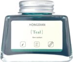 Hongdian Fountain Pen Bottled Ink Teal Color, 60ml Non Carbon Inkwell Bottle, Ar... - Image 3