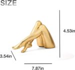 Gold Legs Sculpture, Maximalist Resin Statue Home Decor, Abstract Art Figurine f... - Image 3