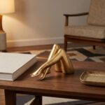 Gold Legs Sculpture, Maximalist Resin Statue Home Decor, Abstract Art Figurine f... - Image 4