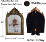 SIKOO Vintage 5x7 Picture Frame Antique OrnateTable Top and Wall Mounting Photo ... - Image 4