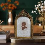 SIKOO Vintage 5x7 Picture Frame Antique OrnateTable Top and Wall Mounting Photo ... - Image 5
