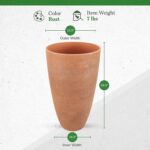 Algreen 43729 Acerra Weather Protected Recycled Composite Vase Planter Pot, Indo... - Image 4