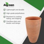 Algreen 43729 Acerra Weather Protected Recycled Composite Vase Planter Pot, Indo... - Image 5