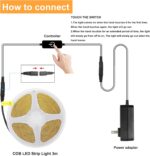 Pandery COB LED Strip,LED Strip Lights 3M/9.84ft,Touch Dimmable LED Strips,CRI90... - Image 4