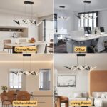 ORANOOR Modern LED Pendant Lights, Dimmable 39'' Spiral Wave LED Chandelier Ligh... - Image 7