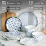 BTaT- Ceramic Dinnerware Sets for 4, 12 pcs, Porcelain Plates and Bowls, Ceramic... - Image 5