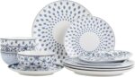 BTaT- Ceramic Dinnerware Sets for 4, 12 pcs, Porcelain Plates and Bowls, Ceramic... - Image 8