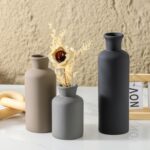 Ceramic Vase Set of 3, Neutral Vases Home Decor Rustic Farmhouse Decor Vase Terr... - Image 3