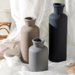 Ceramic Vase Set of 3, Neutral Vases Home Decor Rustic Farmhouse Decor Vase Terr... - Image 7