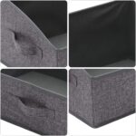TENABORT 6 Pack Trapezoid Large Foldable Closet Storage Bins with Handle, Fabric... - Image 4