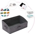 TENABORT 6 Pack Trapezoid Large Foldable Closet Storage Bins with Handle, Fabric... - Image 6