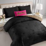 Juicy Couture Embossed Leopard with Royal Leopard Reversible Queen/Full Comforte... - Image 7