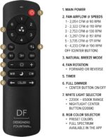 DESIGNERS FOUNTAIN Astrea Smart Ceiling Fan with Lights, 52 Inch LED Light Indoo... - Image 15