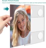Bluesun 2-Pack 5x7 Picture Frames Velcro Wall-Mount - Frameless Clear Acrylic Ve... - Image 3